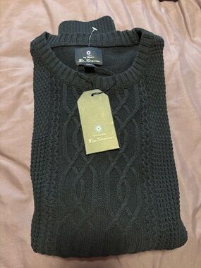 NWT Ben Sherman Men’s Knit Crewneck Sweater - Navy